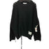 EMOUTBURST DISTRESSED SWEATER in black レディース JPN:M