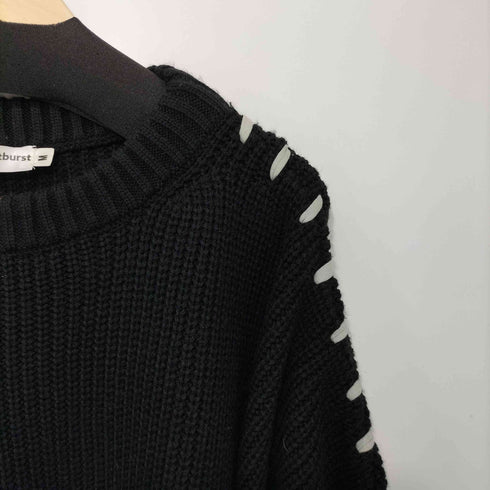 EMOUTBURST DISTRESSED SWEATER in black レディース JPN:M