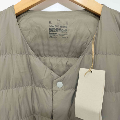 ムジルシリョウヒン 無印良品 23AW 軽量ダウンノーカラージャケット(帯電防止裏地) メンズ JPN:XL