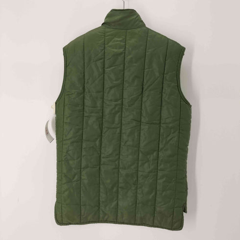 バブアー Barbour 80-90s 英国製 ロゴ刺繍ダブルジップ中綿ベスト 3ワラント メンズ