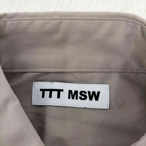 ティーモダンストリートウエア TTT_MSW Knit Cardigan Docking Shirt メンズ JPN:L