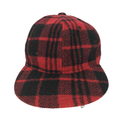 CODE HEADWEAR メルトン ウール チェック柄 キャップ レディース 56cm