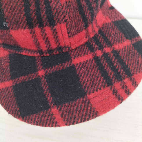 CODE HEADWEAR メルトン ウール チェック柄 キャップ レディース 56cm