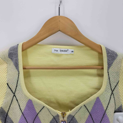 NO DRESS Argyle Knit Cardigan レディース JPN:M