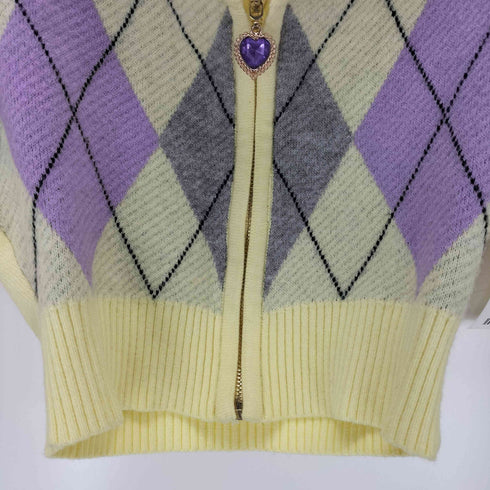 NO DRESS Argyle Knit Cardigan レディース JPN:M