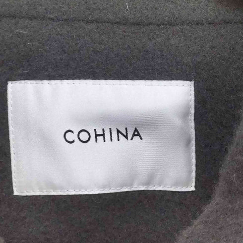 コヒナ COHINA 24AW 2wayカラーバックフレアウールコート レディース