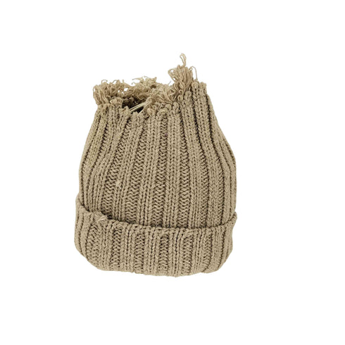 キジマタカユキ KIJIMA TAKAYUKI KNIT CAP ダメージ コットン ニットキャップ メンズ