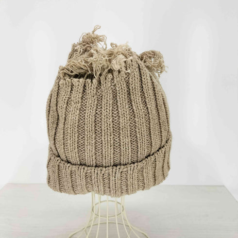 キジマタカユキ KIJIMA TAKAYUKI KNIT CAP ダメージ コットン ニットキャップ メンズ
