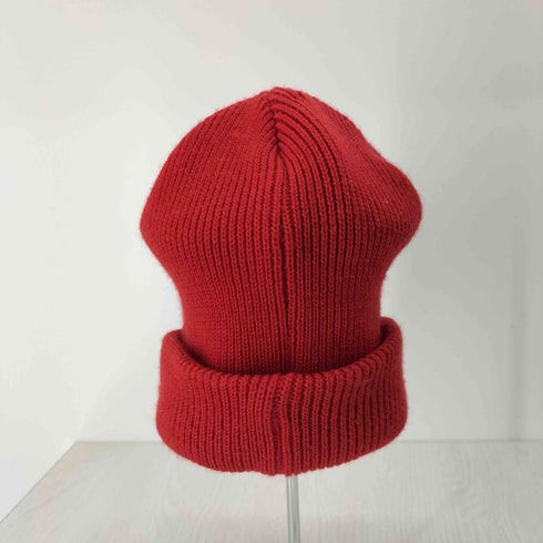 セントマイケル SAINT MICHAEL 23AW KNIT CAP/SAINT/RED ロゴワッペンニットキャップ メンズ ONE SIZE