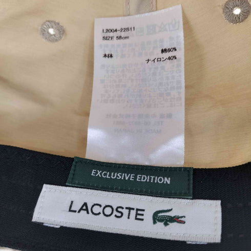 ラコステ LACOSTE 別注 Tafta Cap メンズ ONE SIZE