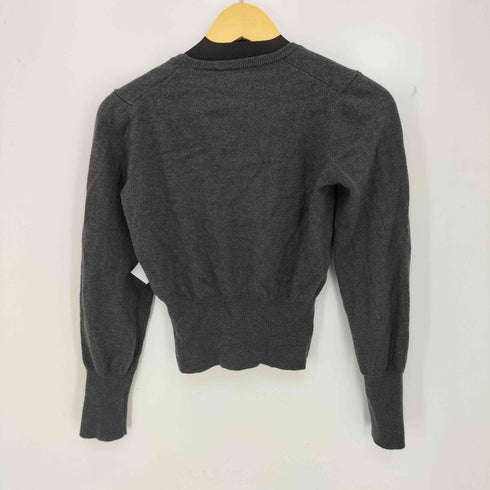 ヴィヴィアンウエストウッドレッドレーベル Vivienne Westwood RED LABEL オーブ刺繍 Uネックリブニット レディース import:L