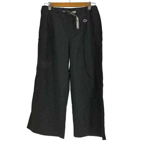 チャンピオン Champion ロゴベルト 付き コットン ツイル ワイドパンツ レディース M