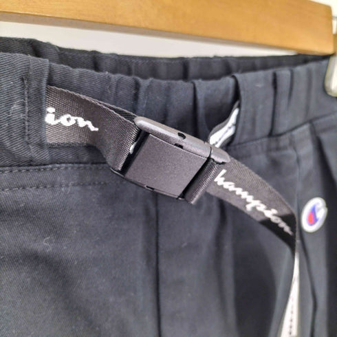 チャンピオン Champion ロゴベルト 付き コットン ツイル ワイドパンツ レディース M