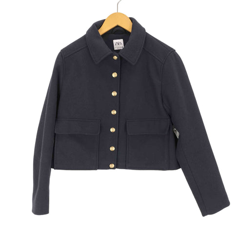 ザラ ZARA クロップド丈 ブルゾンジャケット レディース JPN:M