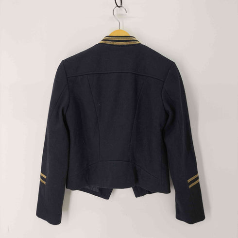 エイチアンドエム H&M ウール混クロップドライダースジャケット レディース EUR:40