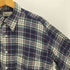 エルエルビーン L.L.Bean 80-90S ハンガリー製 NORTHWOODS コットン フランネル チェック ボタンダウン L/S ネル シャツ メンズ import:M