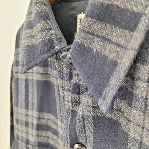 ヘンリーコットンズ Henry Cottons イタリア製 HCs BLUE FEEL ミックスウール フラップポケット L/S シャツ メンズ import:L