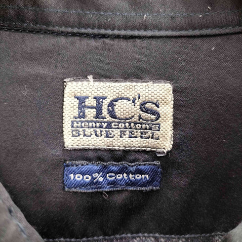 ヘンリーコットンズ Henry Cottons イタリア製 HCs BLUE FEEL ミックスウール フラップポケット L/S シャツ メンズ import:L