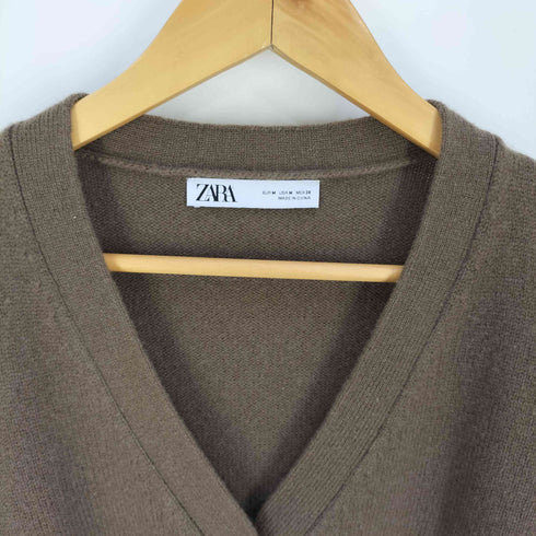 ザラ ZARA メリノウール ニット カーディガン レディース import:M