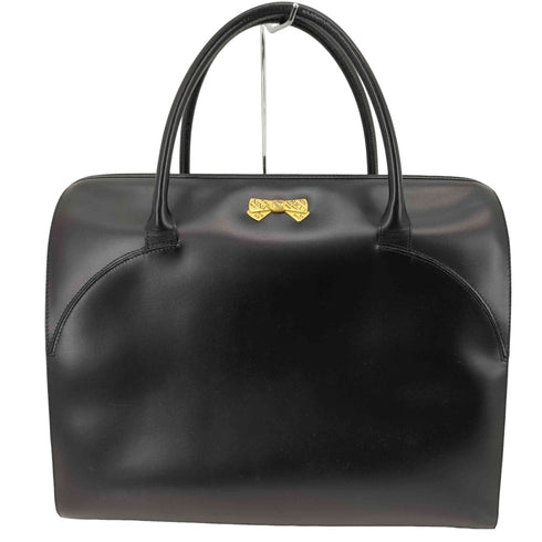 ニナリッチ NINA RICCI フェイクレザー リボンロゴ ハンドトートバッグ レディース