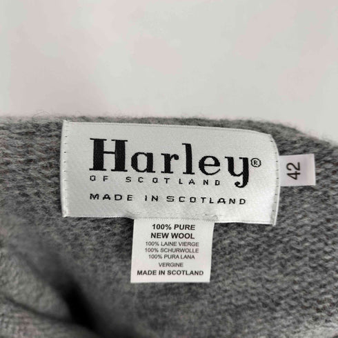 ハーレーオブスコットランド HARLEY OF SCOTLAND MADE IN SCOTLAND ウールL/S ニット メンズ FR:42