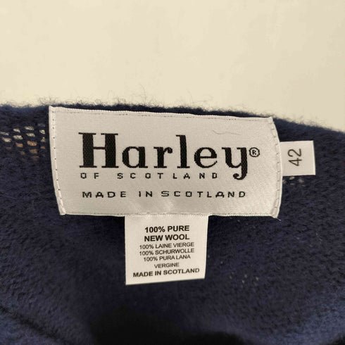 ハーレーオブスコットランド HARLEY OF SCOTLAND MADE IN SCOTLAND ウールL/S ニット メンズ FR:42