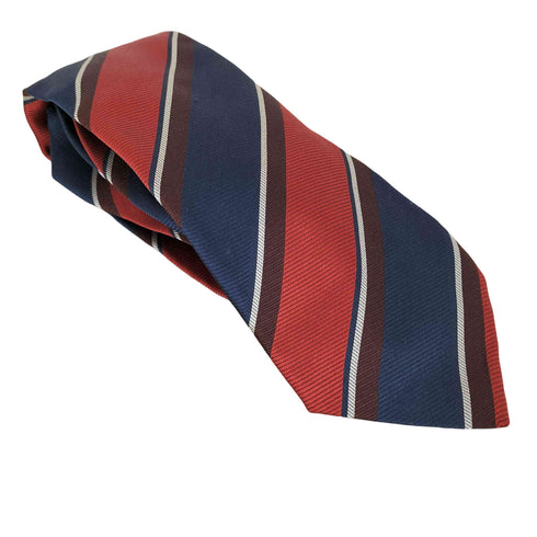 FRANCO BASSI MADE IN ITALY シルクストライプネクタイ メンズ