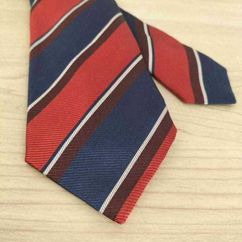 FRANCO BASSI MADE IN ITALY シルクストライプネクタイ メンズ