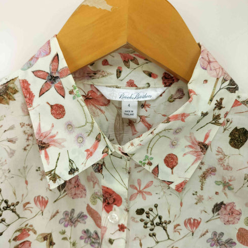 ブルックスブラザーズ BROOKS BROTHERS 花柄コットンシャツ レディース US:4