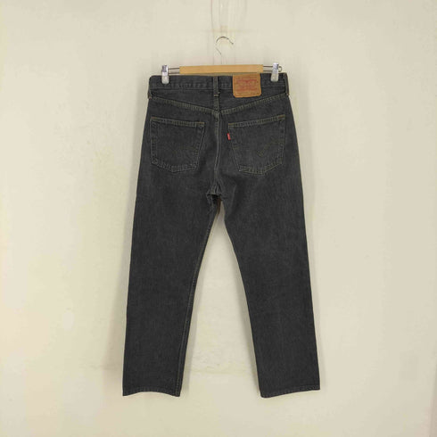リーバイス Levis 90s MADE IN UK ユーロ 501 先染めブラック ボタンフライストレートデニムパンツ ボタン裏311 メンズ W32