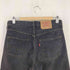 リーバイス Levis 90s MADE IN UK ユーロ 501 先染めブラック ボタンフライストレートデニムパンツ ボタン裏311 メンズ W32
