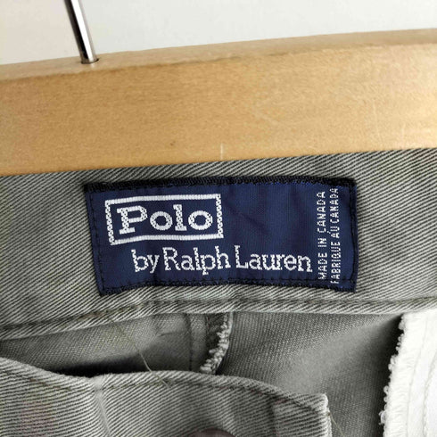 ポロバイラルフローレン Polo by RALPH LAUREN 90s MADE IN CANADA ポロチノ ノータックチノスラックス メンズ 34x30