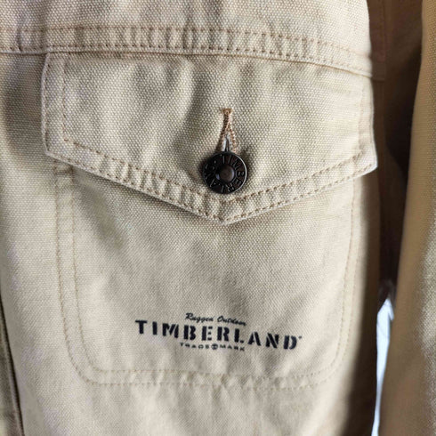 ティンバーランド Timberland WEATHERGEAR 00s 裏地ステッチ ステンシルロゴプリント 中綿アクティブジャケット ワークジャケット メンズ import:S