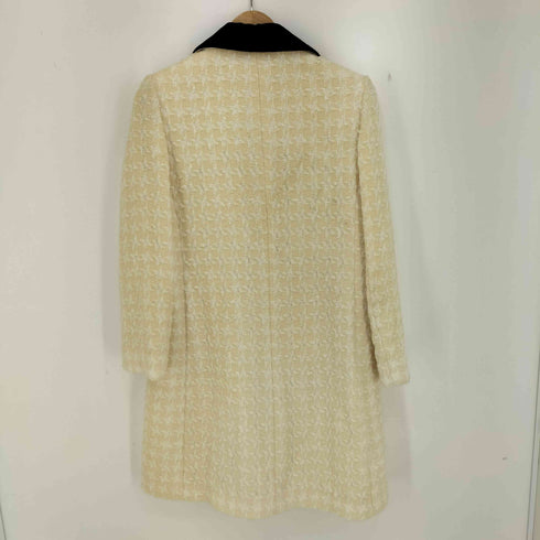 ニナリッチ NINA RICCI ベロア ツイード ハーフコート レディース
