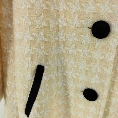 ニナリッチ NINA RICCI ベロア ツイード ハーフコート レディース