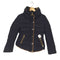 ザラ ZARA ボタンデザイン スエード切替ダウンジャケット レディース import:M