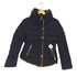 ザラ ZARA ボタンデザイン スエード切替ダウンジャケット レディース import:M