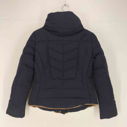 ザラ ZARA ボタンデザイン スエード切替ダウンジャケット レディース import:M