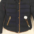 ザラ ZARA ボタンデザイン スエード切替ダウンジャケット レディース import:M