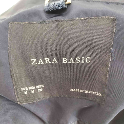 ザラ ZARA ボタンデザイン スエード切替ダウンジャケット レディース import:M