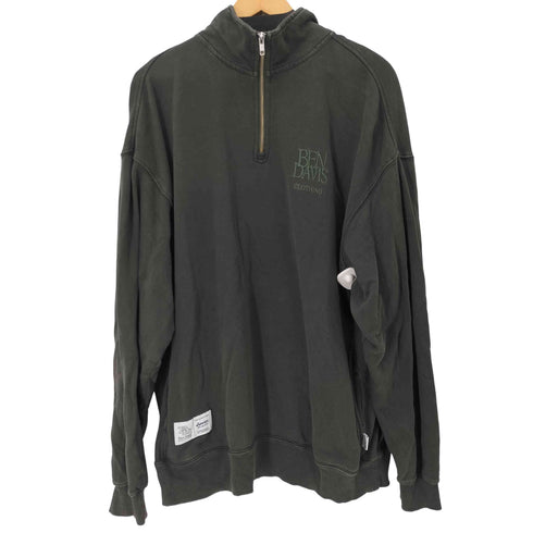 ベンデイビス BEN DAVIS Faded Half Zip Sweat 刺繍オーバーサイズハーフジップスウェット メンズ JPN:XL