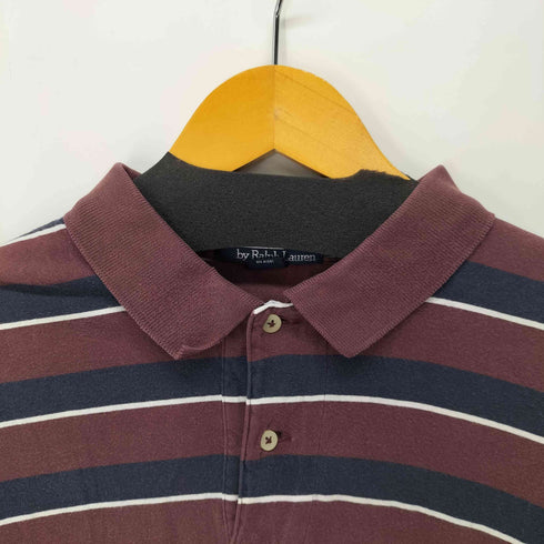 ポロバイラルフローレン Polo by RALPH LAUREN スモールポニー刺繍 ボーダーラガーシャツ メンズ JPN:XL