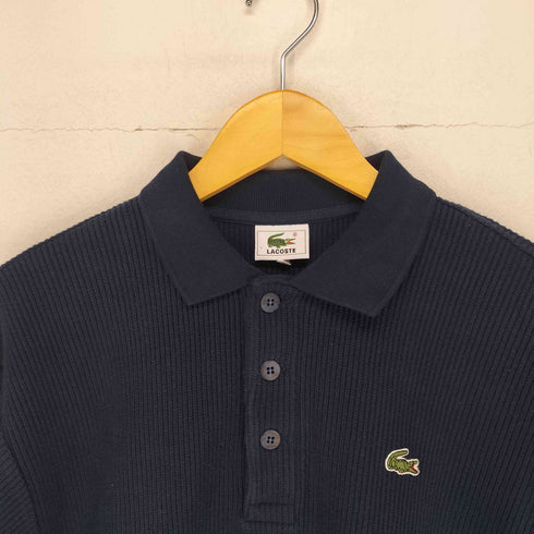 ラコステ LACOSTE 畔編みニット長袖ポロシャツ メンズ 3