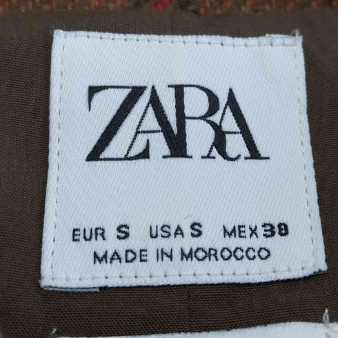ザラ ZARA チェック柄スイングトップジャケット メンズ import:S