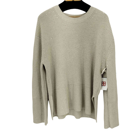 ギャップ Gap スプリットヘム スパンコール メタリッククルーネックセーター メンズ import:L