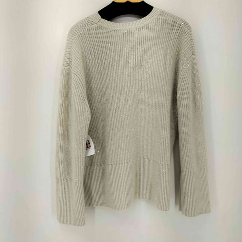 ギャップ Gap スプリットヘム スパンコール メタリッククルーネックセーター メンズ import:L