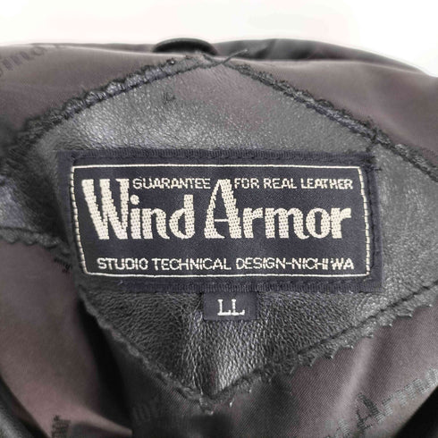 Wind armor イタリア製 ラムレザーロングコート メンズ LL