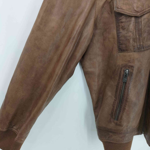 アンジェロリトリコ angelo litrico ANGELO LITRICO A-2レザーフライトジャケット メンズ JPN:XL