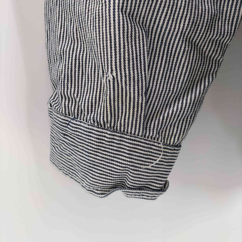 ビッグビル BIG BILL HICKORY STRIPE ワークシャツ ダメージ加工 メンズ 2XL
