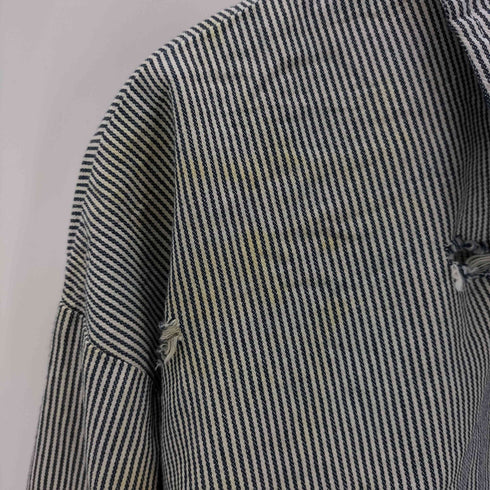 ビッグビル BIG BILL HICKORY STRIPE ワークシャツ ダメージ加工 メンズ 2XL